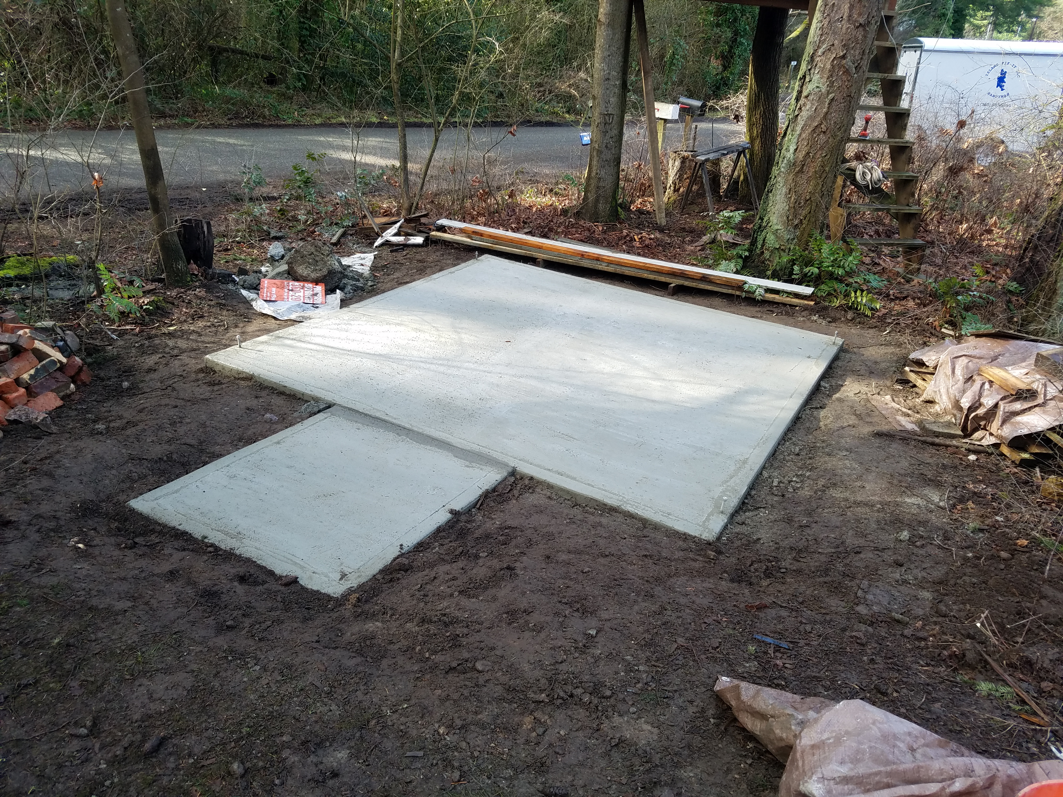 Pouring A 10 10 Pad For Shed Island Fix It LLC